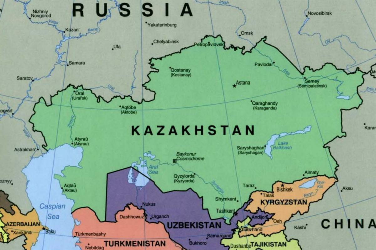 kaart van almaty, Kazachstan