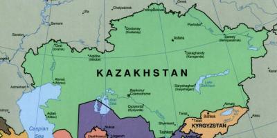Kaart van almaty, Kazachstan